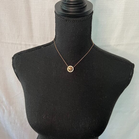 Swarovski Double Loop Rose Gold 16"  Necklace - 0226 - Picture 4 of 5